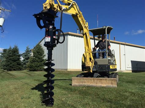 small earth auger|earth augers for excavators.